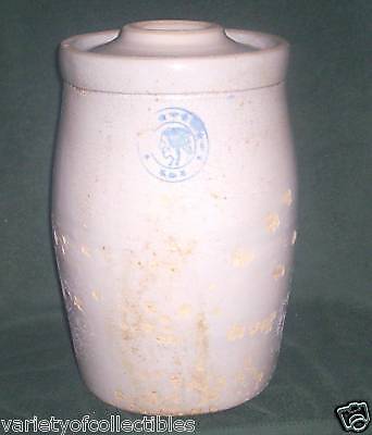 2 Gal. Vintage Stoneware Churn by Louisville Pottery