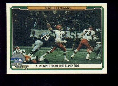 1982 Fleer BRIAN SIPE Seattle Seahawks Browns Card Mint  