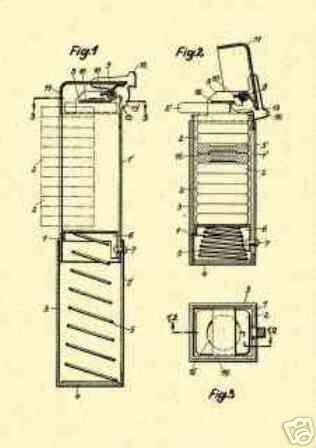 PEZ Candy Dispenser 1952 US Patent Art Print_K008  