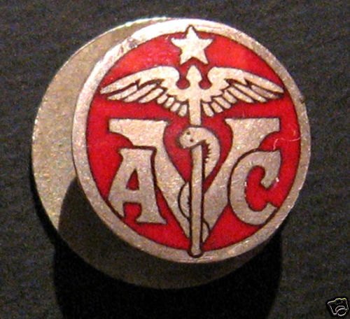 CHILE AVC ENAMEL MEDICAL PIN SERPENT & BACULUS SYMBOL  