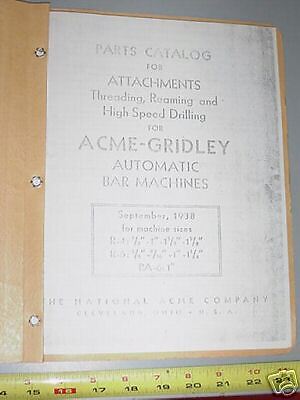 National Acme Gridley Automatic Thread Drill Ream ++++  