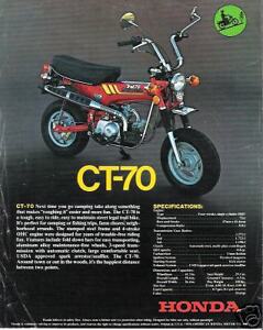 Honda CT70 Motorcycle Sales Brochure CT 70 Sales Flyer | eBay