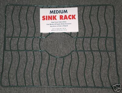 RUBBER COATED GREEN KITCHEN SINK DISH RACK PROTECTOR  
