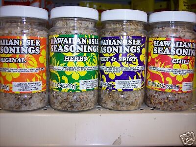 HAWAII SALT SEASONING SPICES,HERBS,CHILI,DRY RUB,MEAT  