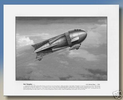 Classic 1930s Sci Fi Art Just Imagine Rocketship  