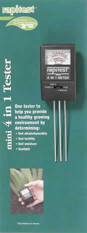 Rapitest 1818 Mini Soil Tester Test ph Light NPK 4 in 1  