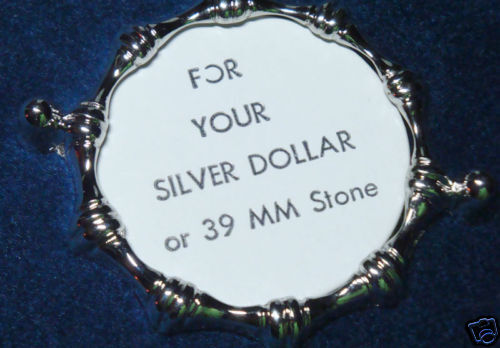 Screw Mount Silver Plate 38 Silver Dollar (pkg 4) 2220  