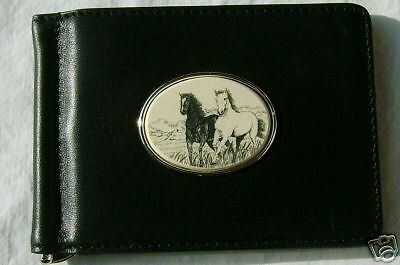   ID Leather Barlow Scrimshaw Stallions Horses NEW 617414304329  