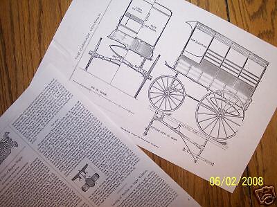 horse drawn express wagon model plan  