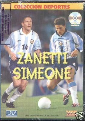 DVD JAVIER ZANETTI DIEGO SIMEONE NEW SOCCER ARGENTINA  