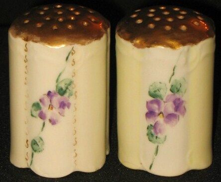 VINTAGE ROSENTHALE BAVARIA HP PORCELAIN SALT & PEPPER  