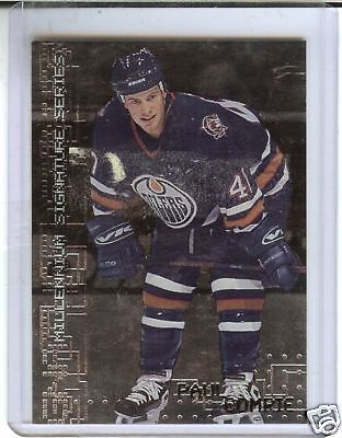 1999 00 BAP Paul Comrie Millenium Signatures 1st Card  