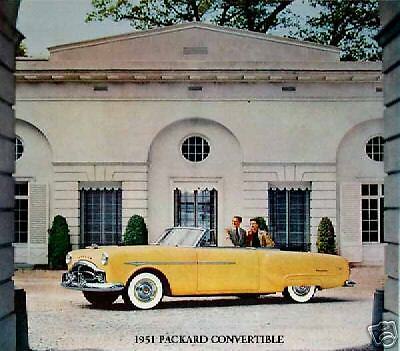 1951 PACKARD CONVERTIBLE (GOLD) ~REFRI. MAGNET  